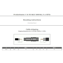 Cabelcon F-6-TD SELF INSTALL 5.1 NI True Drop / F-Kompressionsstecker f&uuml;r RG6 Koaxkabel (F-Stecker)