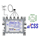 Jultec JPS0501-16T/M (Gen 2) Unicable/JESS Multischalter (1x16 UBs/IDs/Umsetzungen- a&sup2;CSS2 Technologie)