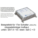Jultec JPS1702-16M (Gen 2) JESS EN50607 Einkabelumsetzer f&uuml;r 4 Satelliten (2x16 UBs/IDs/Umsetzungen- a&sup2;CSS2 Technologie)