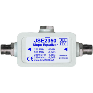 Jultec JSE2350 Leistungsentzerrer (Slope Equalizer) f&uuml;r Schr&auml;glagenanpassung (f&uuml;r Sat-ZF incl. Breitband)
