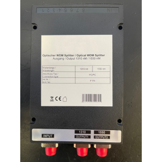 Global Invacom WDM-Splitter (F174) zur Zusammenf&uuml;hrung oder Trennung von 2 Wellenl&auml;ngen Optik (1310-1490 + 1550nm)