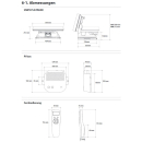 Selfsat Snipe Platinum - Twin LNB - mit Bluetooth Fernbedienung und iOS / Android Steuerung - vollautomatische Satelliten Antenne (selbstausrichtend) incl. Montageplatte