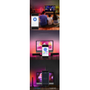 GigaBlue 2x LED Lightbar TV Ambiente Hintergrundbeleuchtung Smart dimmbar RGB