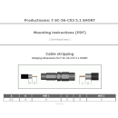 Cabelcon F-SC-56-CX3 5.1 SHORT - Quick Mount F-Kompressionsstecker f&uuml;r RG6 (7mm) Koaxkabel (wasserdicht)
