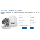 EPAK TVRO DS6 Pro / DS9 Pro / DS13 Pro mit Quattro-LNB - digitale 60/90/130cm Schiffsantenne (selbst ausrichtend und nachf&uuml;hrend / Binnen-/See-/Meer-Schifffahrt)