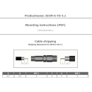 Cabelcon IECF-56-CX3 5.1 - blau- IEC-Kompressionsbuchse f&uuml;r RG6 (7mm) Koaxkabel (wasserdicht)