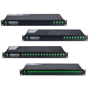 Polytron AOS-S-1-xx-R optische passive Verteiler 1260-1650 nm -  f&uuml;r 19" Netzwerkschrank-Einbau (AOS-S-1-04-R / AOS-S-1-8-R / AOS-S-1-16-R / AOS-S-1-32-R / AOS-S-1-64-R)