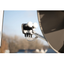 Astra/ Hotbird Satanlage f&uuml;r 2 Teilnehmer (Dur-Line 85/90 Select Antenne + Dur-Line MB6-TW Monoblock Twin LNB)