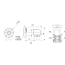 Inverto Quattro-Flansch PLL LNB IDLP-QTLFOO-OOPRO-OPN (Flange-LNB, C120 Feedhalter)
