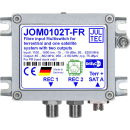 Jultec JOM0101T-FR/JOM0102T-FR/JOM0201T-FR/JOM0202T-FR optische Multischalterumsetzer (optisches Fibre LNB auf Legacy-Multischalter - Virtual Abschlusseinheit)