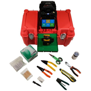 Bauckhage Kit FS-1 LWL/Lichtwellenleiter Spleißgerät Fusion Kit im Transportkoffer + Zubehör