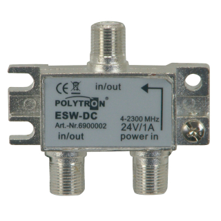 Polytron ESW-DC Fernspeiseweiche / Power-Inserter AC/DC, F-Anschl&uuml;sse