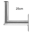 Stahl-Wandhalter (feuerverzinkt) 20/25/35/45/60/75cm Wandabstand (Dur-Line WHSF-Serie)