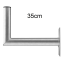 Stahl-Wandhalter (feuerverzinkt) 20/25/35/45/60/75cm Wandabstand (Dur-Line WHSF-Serie)