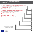 Stahl-Wandhalter (feuerverzinkt) 20/25/35/45/60/75cm Wandabstand (Dur-Line WHSF-Serie)