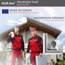 Stahl-Wandhalter (feuerverzinkt) 20/25/35/45/60/75cm Wandabstand (Dur-Line WHSF-Serie)