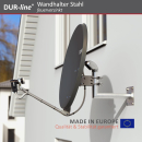 Stahl-Wandhalter (feuerverzinkt) 20/25/35/45/60/75cm Wandabstand (Dur-Line WHSF-Serie)