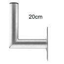 Stahl-Wandhalter (feuerverzinkt) 20/25/35/45/60/75cm Wandabstand (Dur-Line WHSF-Serie)