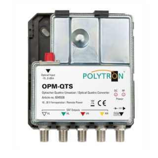 Polytron OPM-QTS Quattro R&uuml;ckumsetzer (optisches Fibre LNB Umsetzer - Virtual Abschlusseinheit)