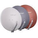 Astra/ Hotbird Satanlage f&uuml;r 8 Teilnehmer (Dur-Line 85/90 Select Antenne + Dur-Line Multifeedhalterung 2-fach + 2x Inverto Quattro-LNB + EMP Multischalter 9/8)