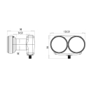 Inverto Black Plus Monoblock Single LNB IDLB-SINM40-MN006-8PP (1 Teilnehmer/ 6 Grad)