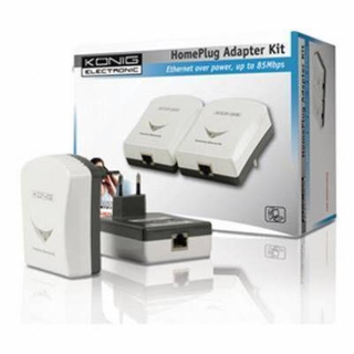 D-LAN Netzwerkadapter HOMEPLUG-ADAPTER SET 85 Mbit/s (K&ouml;nig)