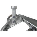 Dachsparrenhalterung (60mm Mastdurchmesser/ 1m L&auml;nge / variabel 52-90cm / Auf- und Unterdachhalterung)