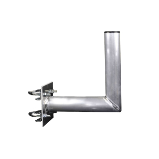 Alu- Mastausleger mit Zahnschelle in L- Auslage 25cm (vertikale und horizontale Befestigung)