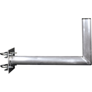 Alu- Mastausleger mit Zahnschelle in L- Auslage 45cm (vertikale und horizontale Befestigung)