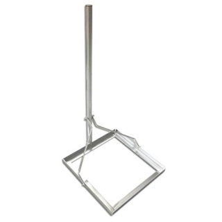 Balkonst&auml;nder f&uuml;r Gehwegplatte 50x50cm (1m L&auml;nge/Alu)