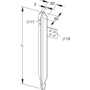 Staberder- Kreuzerder 1,0 Meter verzinkt (Kleinhuis 313/1)